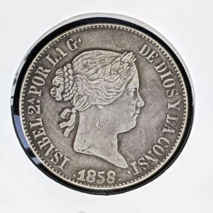 España - 10 reales de 1858 Isabel II