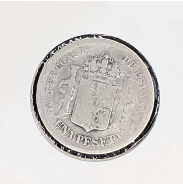 España - 1 Peseta 1882 Alfonso XII Plata