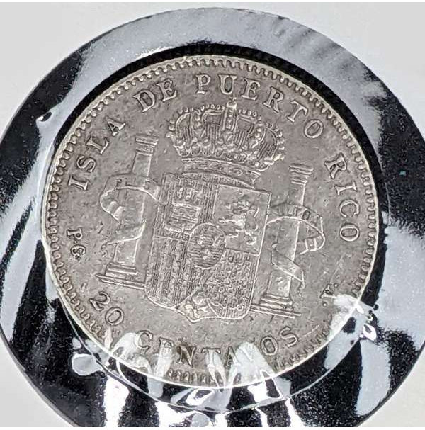 España - 20 Centavos de 1895 Puerto Rico 