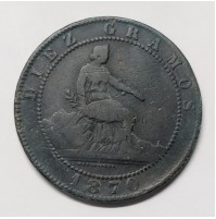 España - 10 Céntimos 1870 Gobierno Provisional