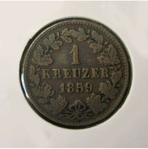 Alemania (Estados Alemanes) - Nassau - 1 Kreuzer 1859