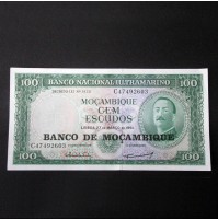 Mozambique - 100 Escudos de 1961 Sin Circular