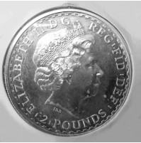 Reino Unido - 2 Libras de plata de 2001 Britannia