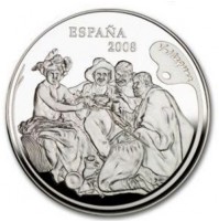 España - 50 euros de Plata de la Serie Pintores Españoles 2008: Velázquez - PROOF de la FNMT