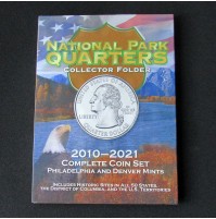Estados Unidos (EE.UU.) - Álbum para monedas "Quarters" de los parques nacionales 2010-2021