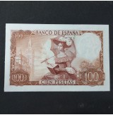 España - Billete de 100 Pesetas de 1965 (ERROR)