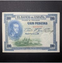 España - Billete de 100 pesetas de 1925 Serie Sin Serie