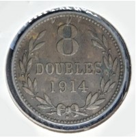 Guernesey (Reino Unido) - 8 Doubles de 1914 H