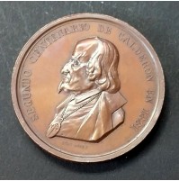 Medalla de Bronce conmemorativa Segundo Centenario de Calderón 1881