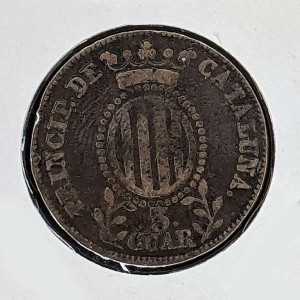 España - 3 Cuartos de 1841 (Isabel II)