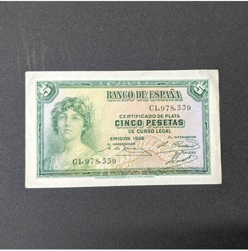 España - Billete de 5 pesetas de 1935