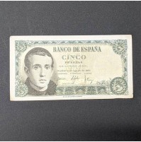 España - Billetes de 5 peseta de 1951 (correlativos)