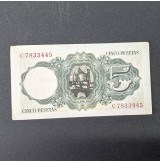 España - Billetes de 5 peseta de 1951 (correlativos)