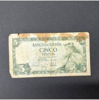 España - Billete de 5 pesetas de 1954