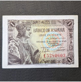 España - Serie de 7 Billetes Consecutivos de 1 Peseta de 1943 MBC
