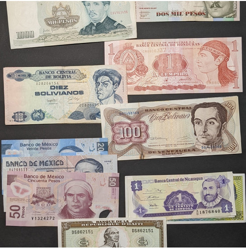 Lote de Billetes SurAmérica