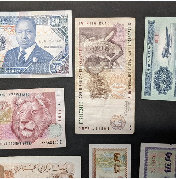 Lote de Billetes Asia y África