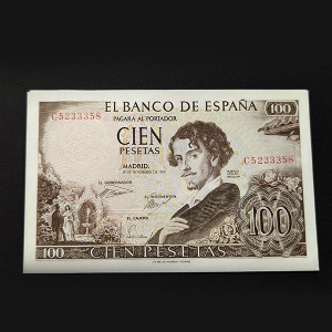 España - Billete de 100 pesetas de 1965