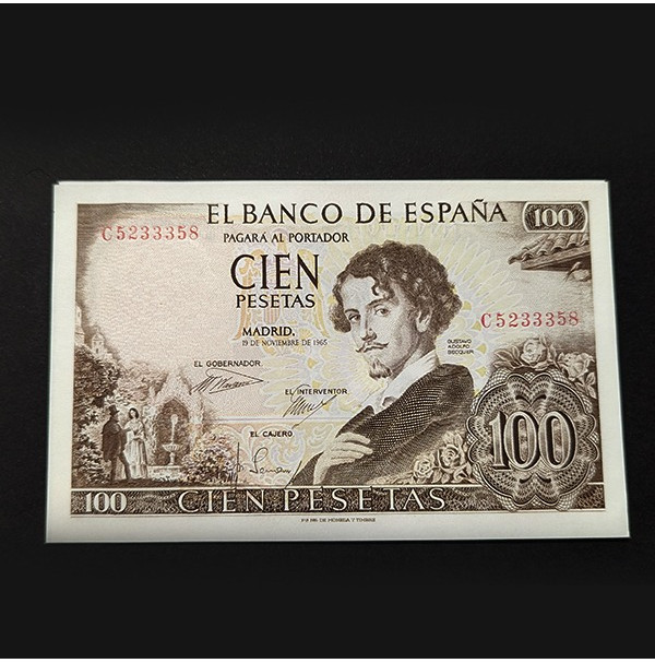 España - Billete de 100 pesetas de 1965