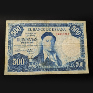 España - Billete de 500 pesetas de 1954