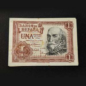 España - Billete de 1 peseta de 1953