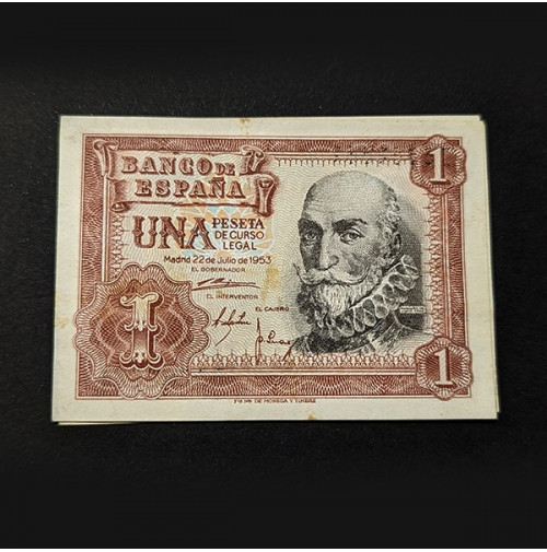 España - Billete de 1 peseta de 1953