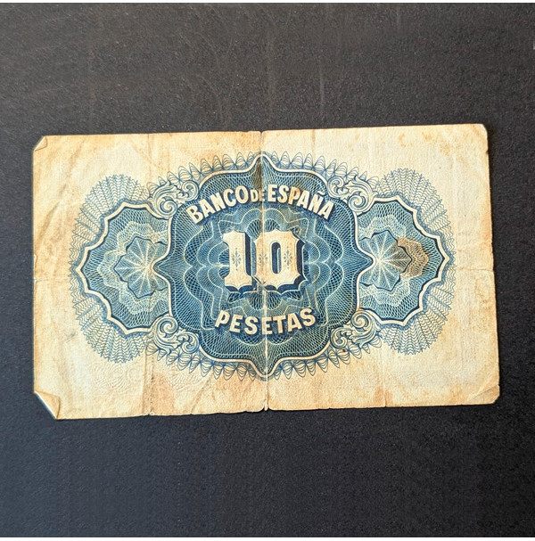 ESPAÑA - Billete de 10 Pesetas de 1935 (República Española)