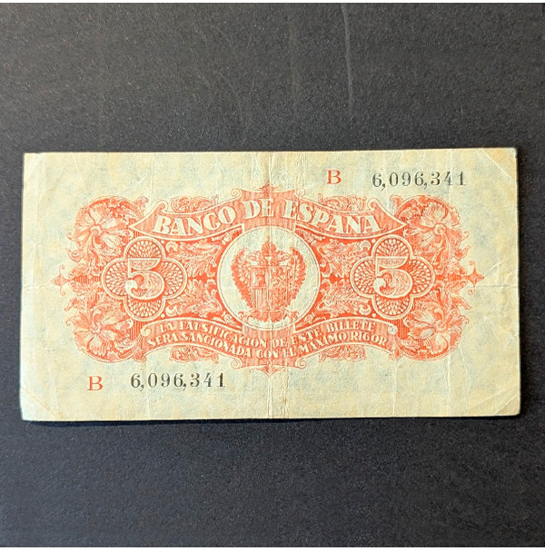 ESPAÑA - Lote del Billetes de Burgos (1937 y 1938)