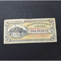 España - 1 Peseta de Denia de 1936