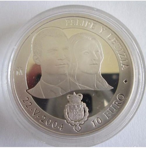 España - 10 euros 2004 - Boda Príncipe Felipe y Letizia