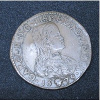 España - (Países Bajos) Jetón de Finanzas de Carlos II 1679