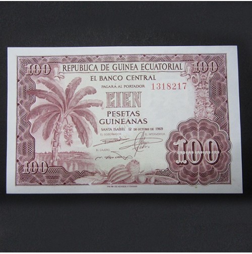 Guinea Ecuatorial - 100 Pesetas Guineanas de 1969