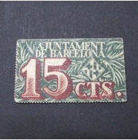 España - 15 céntimos de peseta de Barcelona de 1939