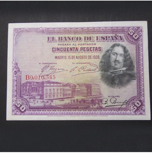 España - 50 Pesetas 1928 - Velázquez