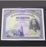 España - 1000 Pesetas 1928 - San Fernando (Tres billetes consecutivos)