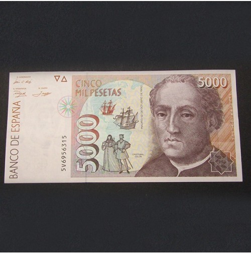 España - 5000 Pesetas 1992 - Cristóbal Colón