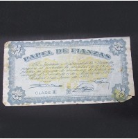 España - 5 Pesetas 1954 - Papel de Fianzas Clase E