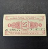 España - Billete Local de  25 céntimos de 1937 de Alcoy