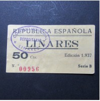 España - 50 céntimos Linares - República Española