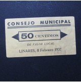 España - 50 céntimos Linares - República Española