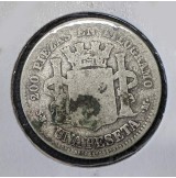 España - 1 Peseta 1870 SNM Plata