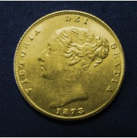 Reino Unido - 1/2 Soberano de oro 1873 Victoria