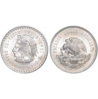 México - 5 Pesos de Plata 1948 Cuauhtemoc