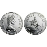 Canadá - 1 Dólar de 1975 de Plata