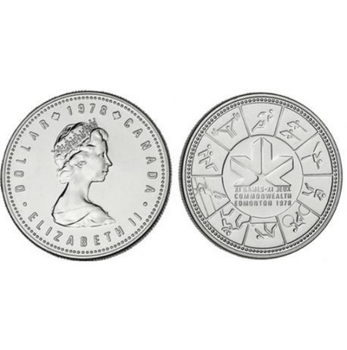 Canadá - 1 Dólar de 1978 de Plata