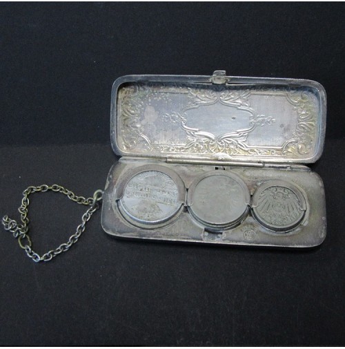 Monedero de plata antiguo de  GER. SILVER W.H.S.CO