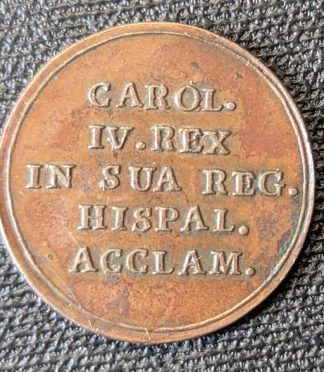 Medalla de Proclamación Carlos IV (1789) - Sevilla "Colegio Santo Tomás"