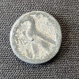 Moneda de bronce ptolemaica - Zeus-Amón y Águila - Con marca de torno visible (Siglo III-II a.C.)