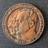 Medalla Bronce 50 Aniversario Iberia (1977) - Alfonso XIII y Juan Carlos I