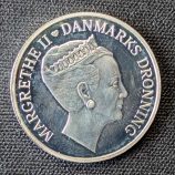 Moneda de plata de 500 Kroner de Dinamarca, 70º Aniversario de la reina Margrethe II (2010)